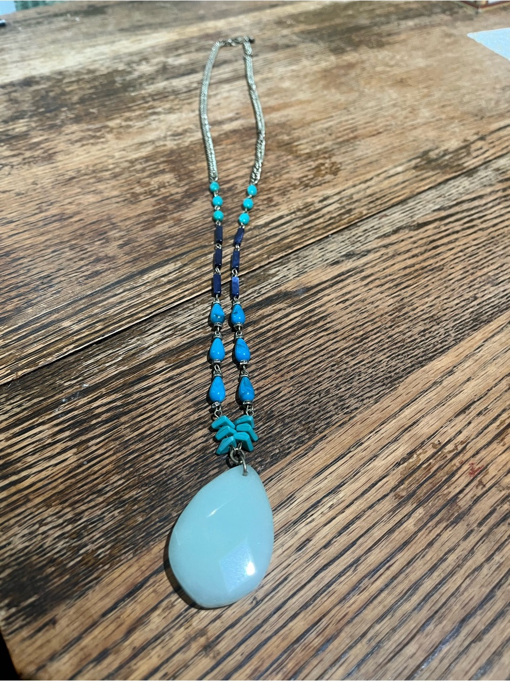 Loft Turquoise Color Teardrop Pendant